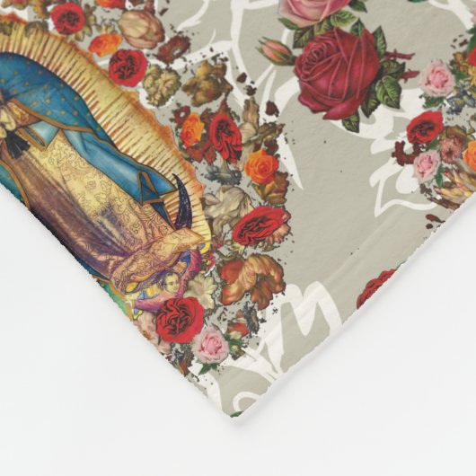 Unsere Dame Guadalupe Jungfrau Mary Katholische He Fleecedecke (Ecke)