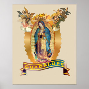 Unsere Dame Guadalupe Jungfrau Mary Mexico Katholi Poster