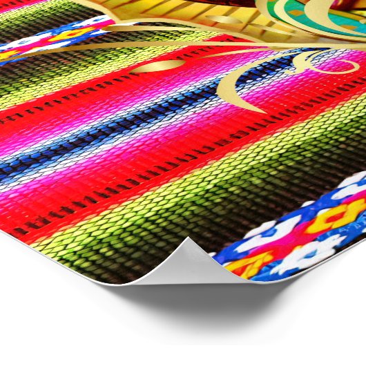 Unsere Dame Guadalupe Jungfrau Mary Zarape Katholi Poster (Ecke)