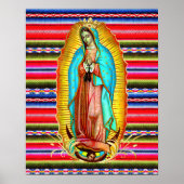 Unsere Dame Guadalupe Jungfrau Mary Zarape Katholi Poster (Vorne)