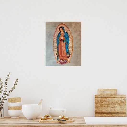 Unsere Dame Guadalupe La Morenita Poster (Küche)