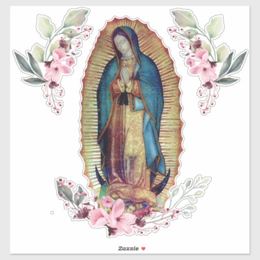 Unsere Dame Guadalupe, Nuestra Señora de Guadalupe Aufkleber (Blatt)