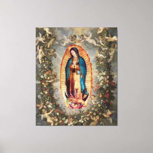 Unsere Dame Guadalupe, Nuestra Señora de Guadalupe Leinwanddruck (Vorderseite)