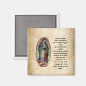 Unsere Dame Guadalupe, Nuestra Señora de Guadalupe Magnet (Vorderseite/Rückseite)