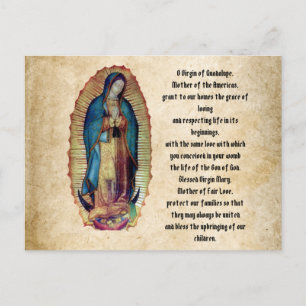 Unsere Dame Guadalupe, Nuestra Señora de Guadalupe Postkarte