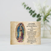 Unsere Dame Guadalupe, Nuestra Señora de Guadalupe Postkarte (Stehend Vorderseite)