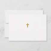 Unsere Dame Guadalupe Rose Katholische Beerdigung Dankeskarte (Rückseite)