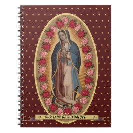 Unsere Dame Guadalupe Santa Maria Spanische Jungfr Notizblock