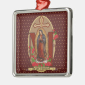 Unsere Dame Guadalupe Santa Maria Spanische Jungfr Ornament Aus Metall (Links)