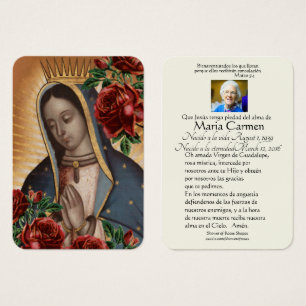 Unsere Dame Guadalupe Spanische Beerdigung Heilige