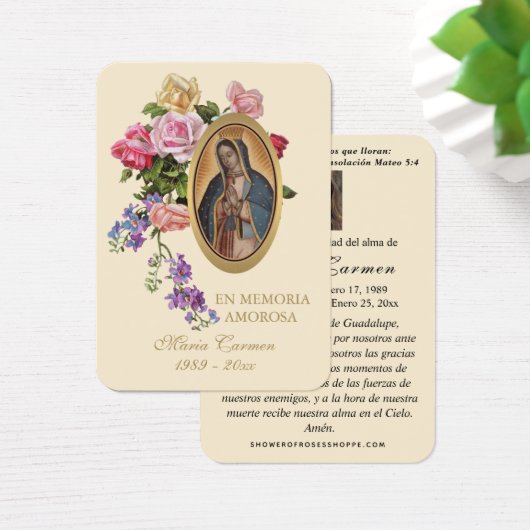 Unsere Dame Guadalupe Spanische Beerdigung Heilige (Schreibtisch)