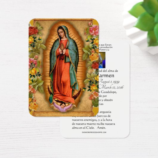 Unsere Dame Guadalupe Spanische Beerdigung Heilige (Schreibtisch)