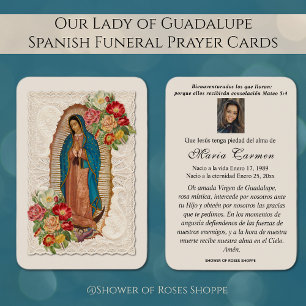 Unsere Dame Guadalupe Spanische Beerdigung Heilige