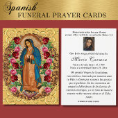 Unsere Dame Guadalupe Spanische Beerdigung Heilige