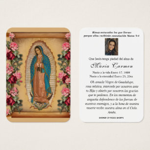 Unsere Dame Guadalupe Spanische Beerdigung Heilige