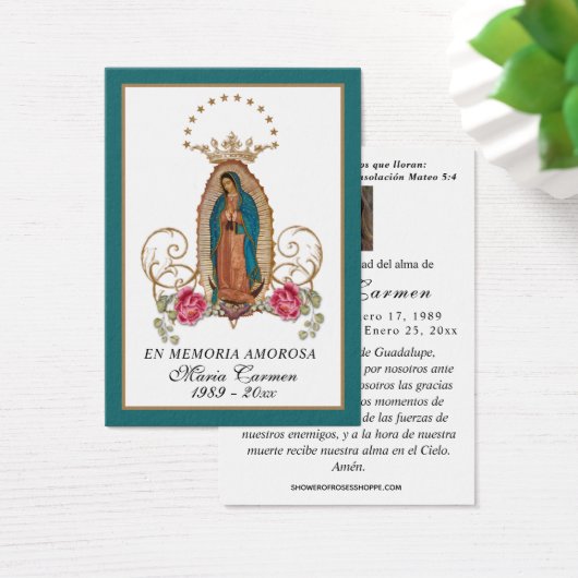 Unsere Dame Guadalupe Spanische Beerdigung Heilige (Schreibtisch)