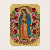 Unsere Dame Guadalupe Spanische Beerdigung Heilige (Vorderseite)