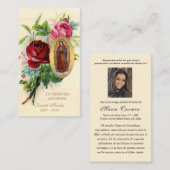 Unsere Dame Guadalupe Spanische Beerdigung Heilige Mitteilungskarte (Vorne/Hinten)