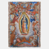 Unsere Dame Guadalupe Visions Juan Diego Blanket Decke (Vorderseite Vertikal)