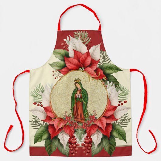 Unsere Dame Guadalupe Weihnachtsfest-Jungfrau Mary Schürze (Vorderseite)