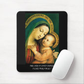 Unsere Dame guten Ratgebers betet bitte für uns ! Mousepad (Mit Mouse)