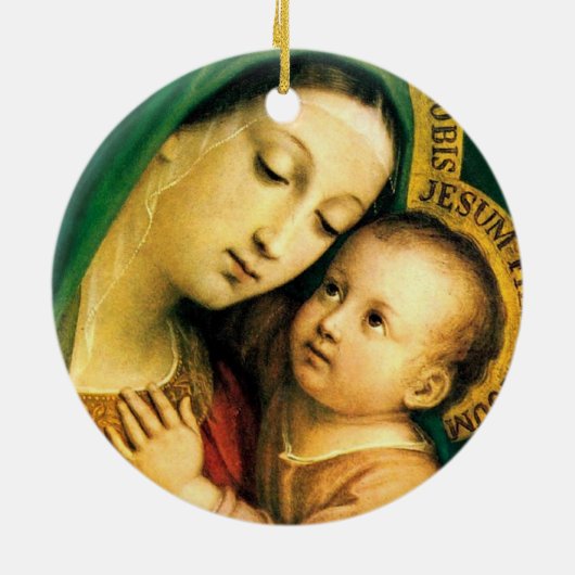 unsere Dame Keramik Ornament (Hinten)