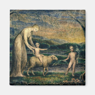 Unsere Dame mit dem Säugling Jesus und Johannes Magnet