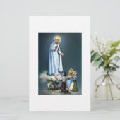 Unsere Dame Of Fatima Stationary Briefpapier (Stehend Vorderseite)
