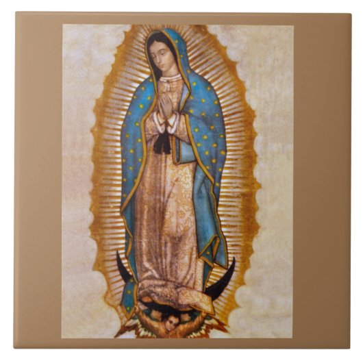 UNSERE DAME OF GUADALUPE FLIESE (Vorderseite)