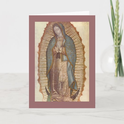 UNSERE DAME OF GUADALUPE KARTE (Vorderseite)
