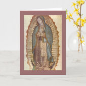 UNSERE DAME OF GUADALUPE KARTE (Gelbe Blume)