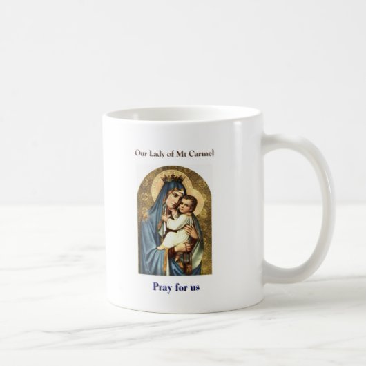 UNSERE DAME OF MT CARMEL SCHALE KAFFEETASSE (Rechts)