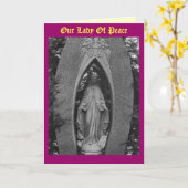 Unsere Dame Of Peace Karte (Gelbe Blume)