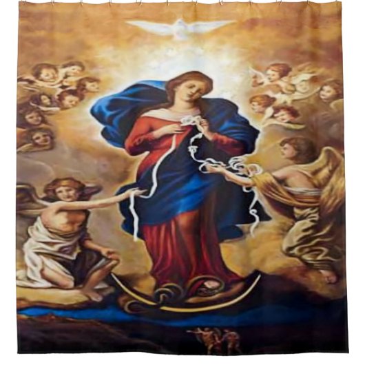 Unsere Dame ohne Knochen Duschvorhang (Vorderseite)