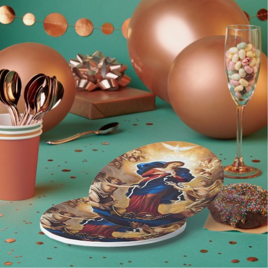 Unsere Dame ohne Knochen Pappteller (Multi)