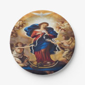 Unsere Dame ohne Knochen Pappteller (Vorderseite)