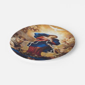 Unsere Dame ohne Knochen Pappteller (Schrägansicht)