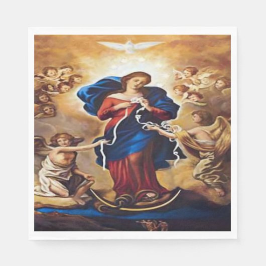 Unsere Dame ohne Knochen Serviette (Vorderseite)