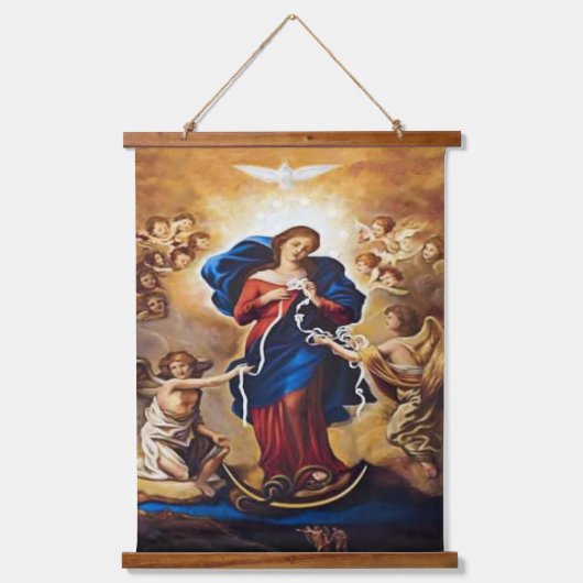 Unsere Dame ohne Knochen Wandteppich Mit Holzrahmen (Vorderseite)