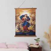 Unsere Dame ohne Knochen Wandteppich Mit Holzrahmen (Schlafzimmer)