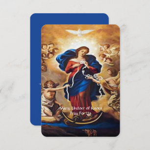 Unsere Dame Undoer des Gebets der Knochen Begleitkarte