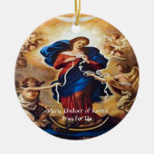 Unsere Dame Undoer des Gebets der Knochen Keramik Ornament (Vorne)