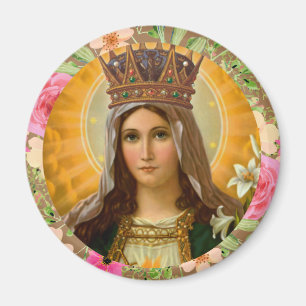 Unsere Dame Virgin Mary Religious Catholic Magnet