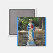 Unsere Dame vom La Vang Square Magnet (Vorderseite/Rückseite)