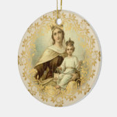 Unsere Dame von das Karmel-Baby Jesus Keramik Ornament (Links)
