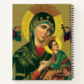 unsere Dame von ewiger Hilfe 3 Ringbinder Notizblock (Rückseite)