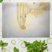 Unsere Dame von Fatima 1917 Geschirrtuch (Gefaltet)