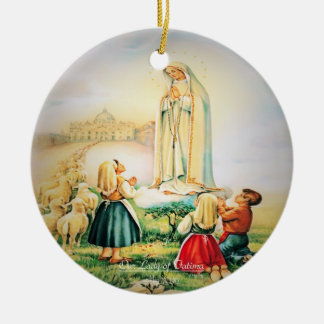Unsere Dame von Fatima 1917 Keramik Ornament