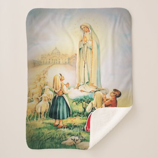 Unsere Dame von Fatima 1917 Sherpadecke (Vorderseite)