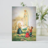 Unsere Dame von Fatima Angel Theologian Gebet Begleitkarte (Stehend Vorderseite)